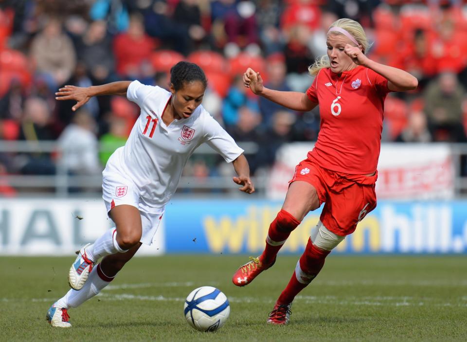 Rachel Yankey is England’s most capped footballer with 129