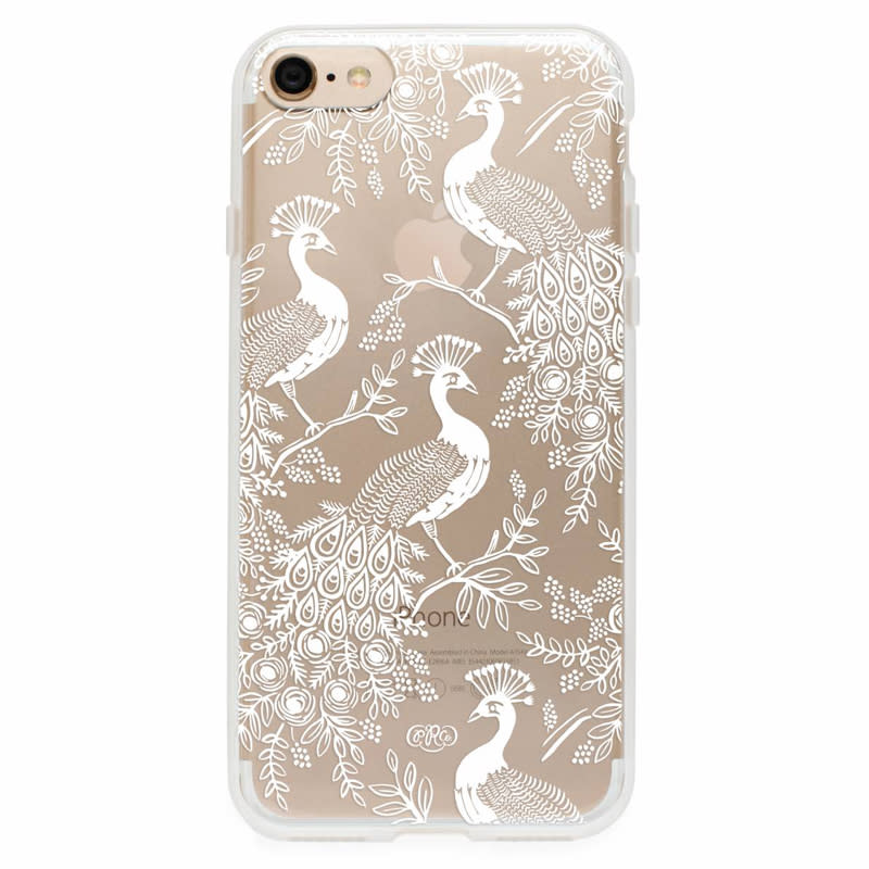 Rifle Paper Co. Clear Peacock for iPhone 7