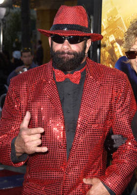 "Macho Man" Randy Savage at the LA premiere of Columbia Pictures' Spider-Man
