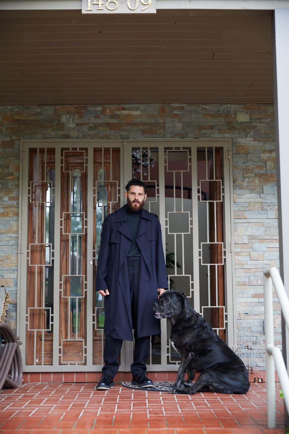 <p><em>Coat and turtleneck by Brioni; trousers by Hermès; shoes by Adieu. </em></p>