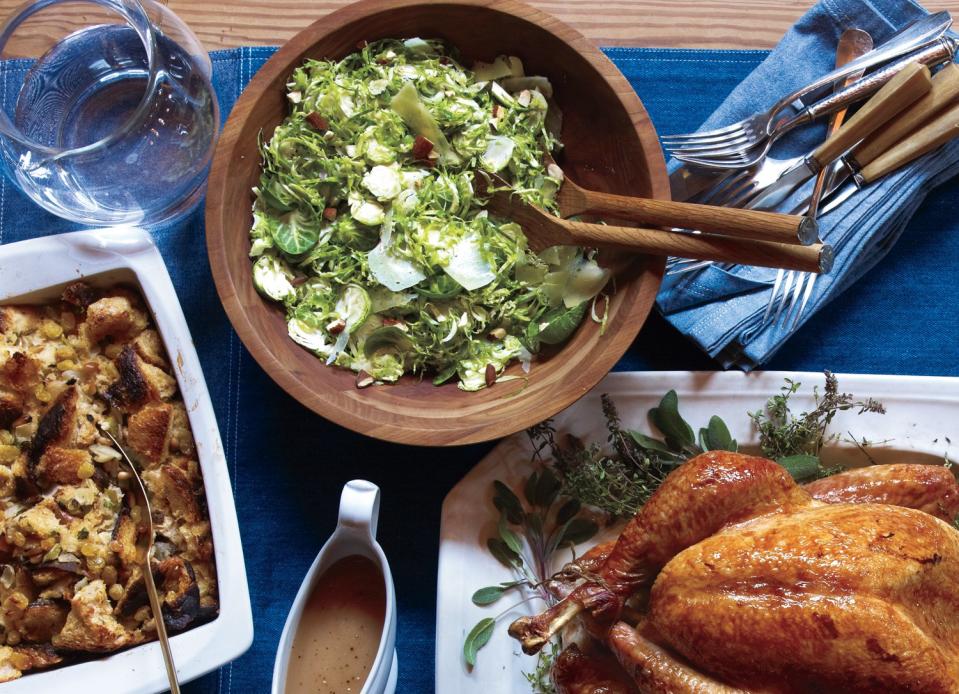 Shaved Brussels Sprouts With Manchego and Almonds