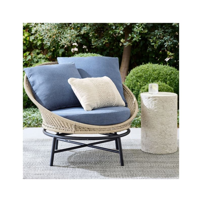 Tulum Wicker Swivel Outdoor Papasan