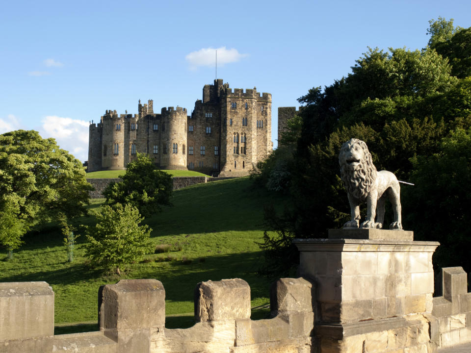 Alnwick castle in the UK