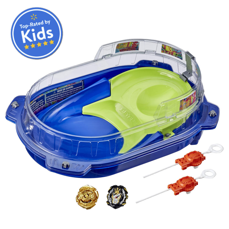 Kiddos who are fans of the Beyblade anime series will love <a href="https://goto.walmart.com/c/2055067/565706/9383?subId1=5&amp;subId2=30days-day1&amp;subId3=Day1-toys&amp;sharedid=30days20&amp;veh=aff&amp;sourceid=imp_000011112222333344&amp;u=https%3A%2F%2Fwww.walmart.com%2Fip%2FBeyblade-Burst-Rise-Hypersphere-Vortex-Climb-Battle-Set-Top-Rated-by-Kids%2F198760789" target="_blank" rel="noopener noreferrer">this Vortex Climb Beystadium battle set</a>.  (Photo: Walmart)