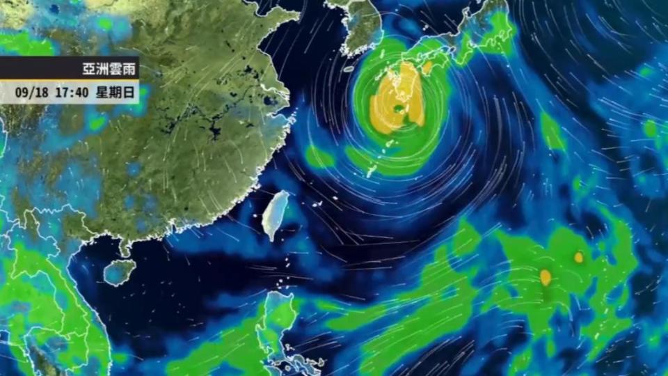 北東有局部短暫陣雨，「南瑪都」轉強颱接近日本。（圖／天氣風險 WeatherRisk）