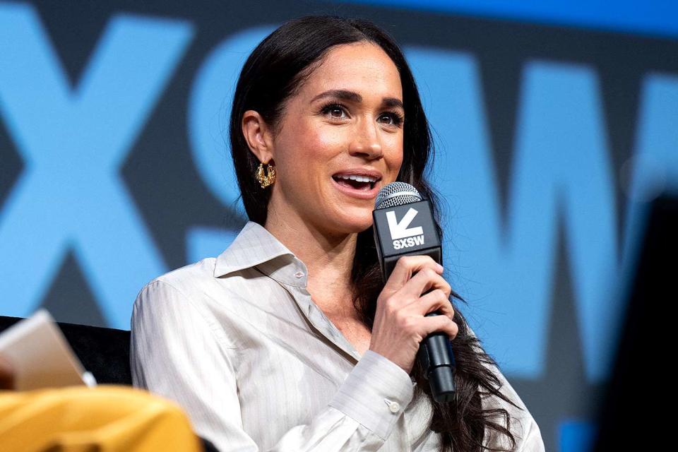 <p>SUZANNE CORDEIRO/AFP via Getty </p> Meghan Markle at SXSW on March 8, 2024