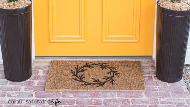 wreath door mat christmas door decorations