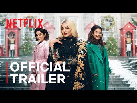 <p>Vanessa Hudgens is back in the third installment in <em>The Princess Switch</em> franchise. The plot revolves around a stolen Christmas relic and the hunt for a mysterious jewel thief. Hudgens plays Margaret Delacourt, the Duchess of Montenaro; Stacy Juliette De Novo Wyndham, Princess of Belgravia; <em>and</em> Lady Fiona Pembroke, Margaret’s cousin, because one character is never enough. <a class="link " href="https://www.netflix.com/watch/81262270" rel="nofollow noopener" target="_blank" data-ylk="slk:WATCH NOW;elm:context_link;itc:0;sec:content-canvas">WATCH NOW</a></p><p><a href="https://youtu.be/CfXzd8fgy6Q" rel="nofollow noopener" target="_blank" data-ylk="slk:See the original post on Youtube;elm:context_link;itc:0;sec:content-canvas" class="link ">See the original post on Youtube</a></p>