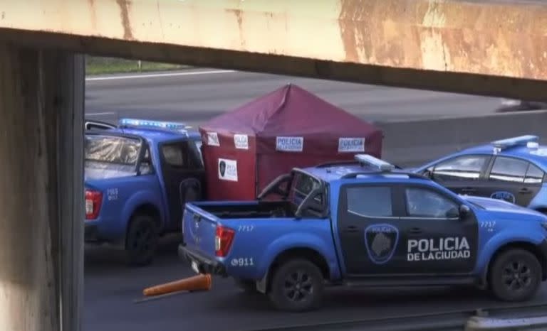 La Policía de la Ciudad dispuso un gacebo en la zona