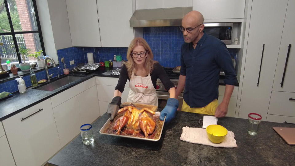 New York Times columnist Melissa Clark with Kelefa Sanneh.  / Credit: CBS News