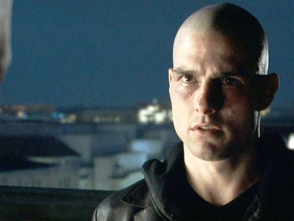 <p>It's a huge moment in <em>Minority Report </em>when Tom Cruise's character reveals his shaven head — and a bald cap just wouldn't do. So, Cruise decided to shave his head in real life. </p>
