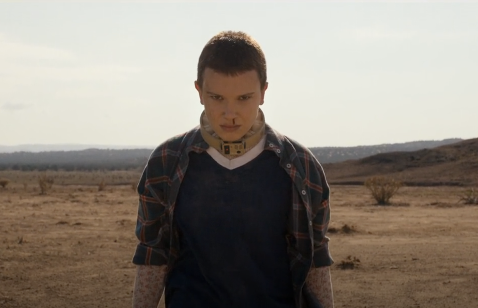 Eleven (Millie Bobby Brown) in ‘Stranger Things’ season four, volume two (Netflix)