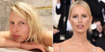 <p>Ein Topmodel vor (links) und während einem großen Event (rechts). Vor der Met Gala 2016 postete Topmodel Karolina Kurkova noch ein entspanntes #nomakeup-Selfie. Ein paar Stunden und Make-up-Schichten später, schwebte die Schönheit dann perfekt gestylt über den roten Teppich. (Bild: Instagram.com/KarolinaKurkova)<br></p>