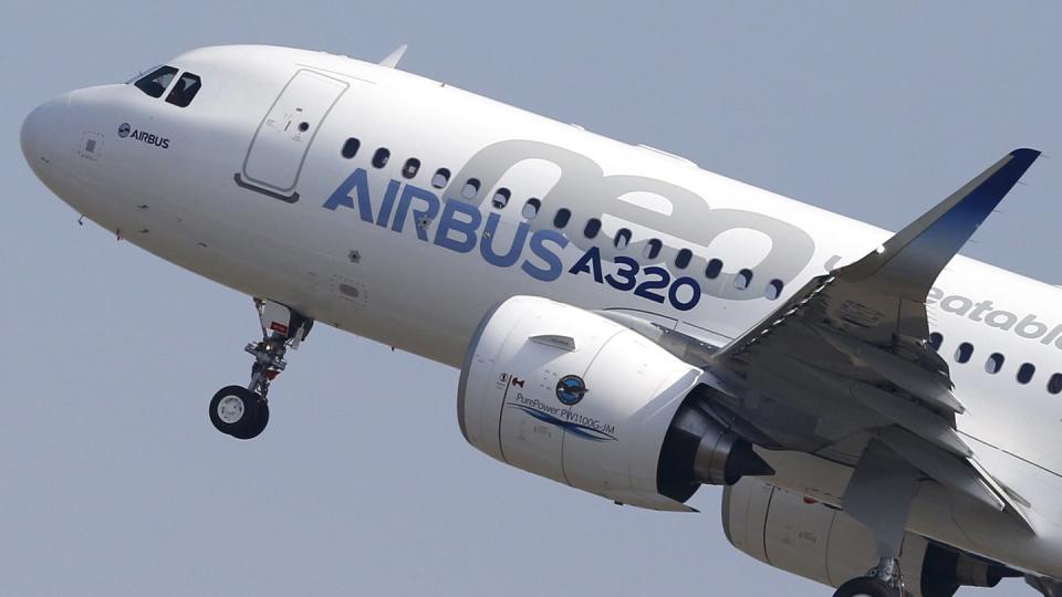 Ein Airbus-Mittelstreckenflugzeug vom Typ A320neo.