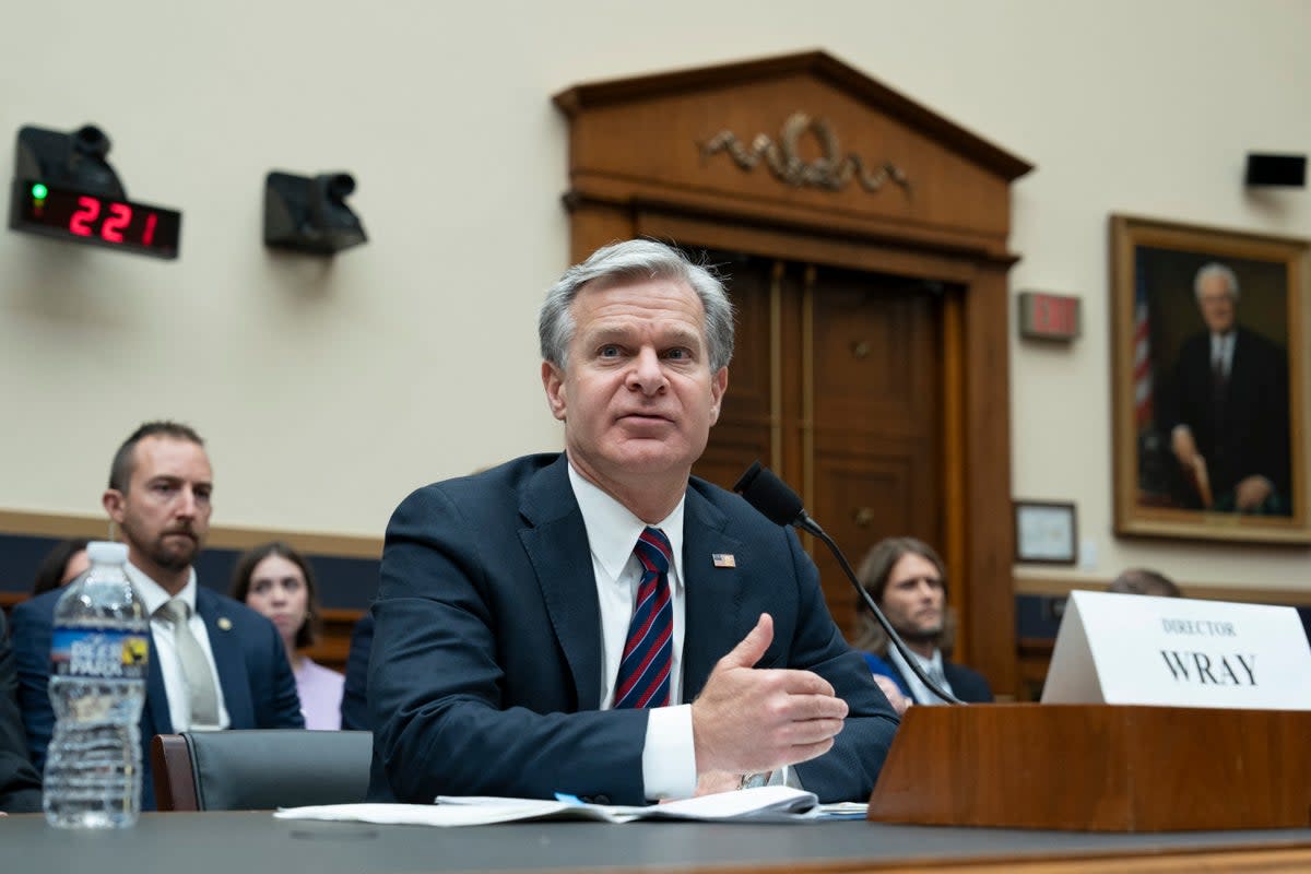 FBI Director Christopher Wray appears before the House Judiciary Committee (AFP via Getty Images)