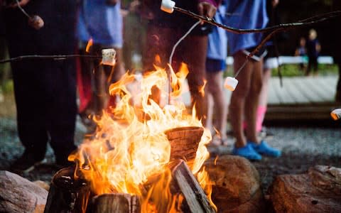 The traditionally outdoor-focused camps have been given a modern addition - Credit: Getty