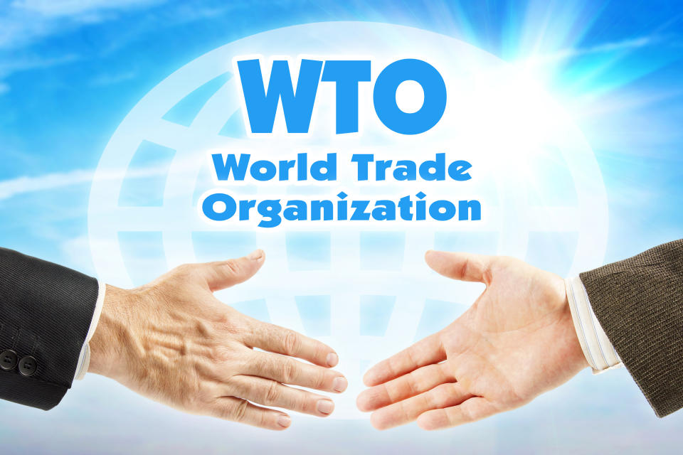 WTO, World Trade Organization. Economic union of countries