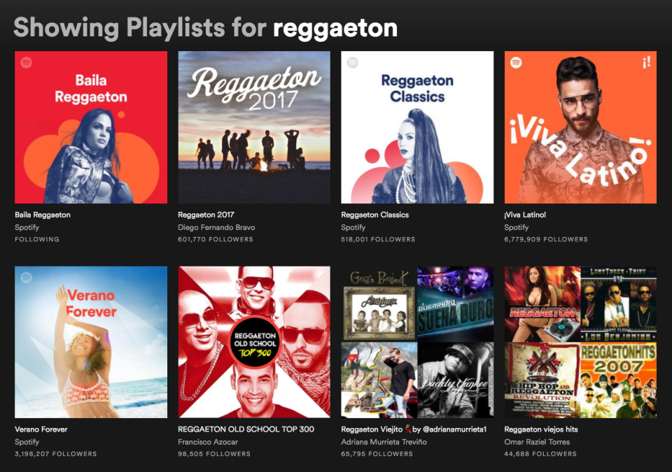 Reggaeton on Spotify