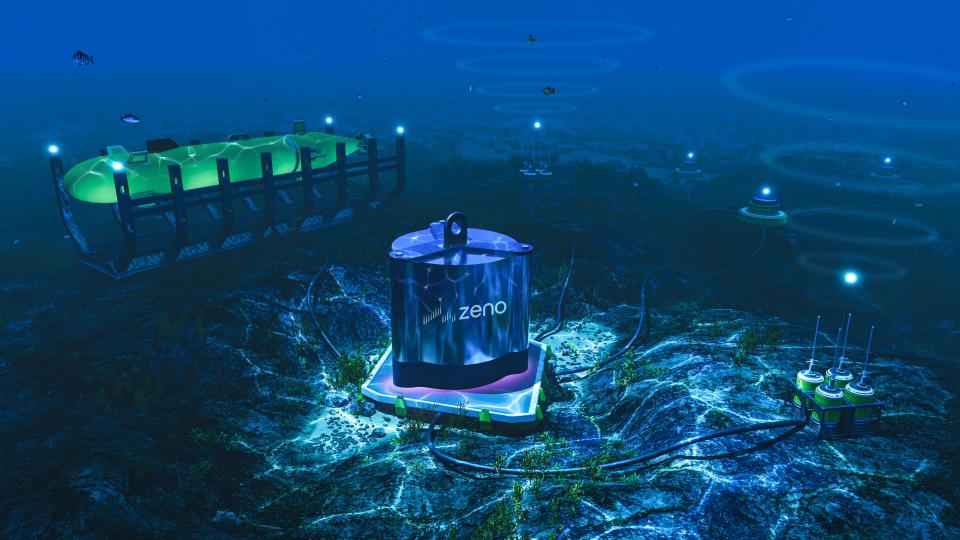 Zeno Power was awarded a $7.5 million contract to develop deep sea power systems, like the one pictured in this rendering, for naval research applications. The company is using nuclear waste from Oak Ridge to power this technology.