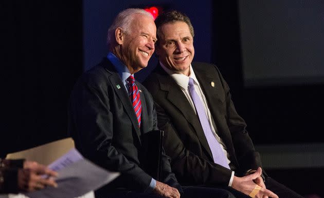 President Joe Biden commented on the explosive new report that found New York Gov. Andrew Cuomo (D) sexually harassed multiple women. (Photo: Andrew Burton/Getty Images)
