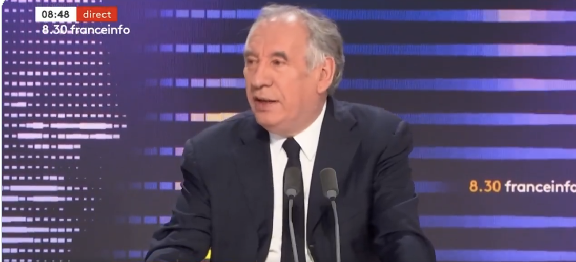 François Bayrou, président du MoDem et Haut commissaire au plan