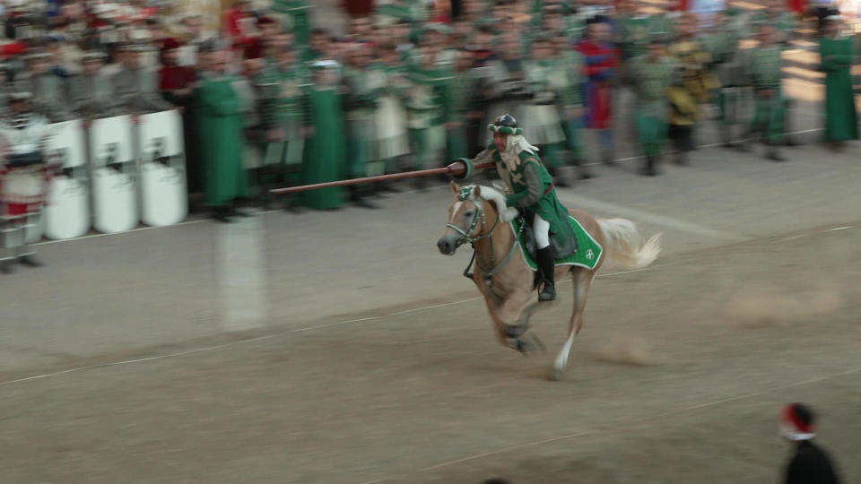 Competition is fierce at the Giostra del Saracino, in Arezzo, Italy.  / Credit: CBS News