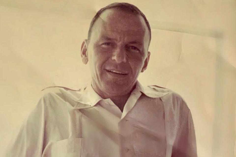 <p>Mia Farrow Instagram</p> Frank Sinatra, via Mia Farrow