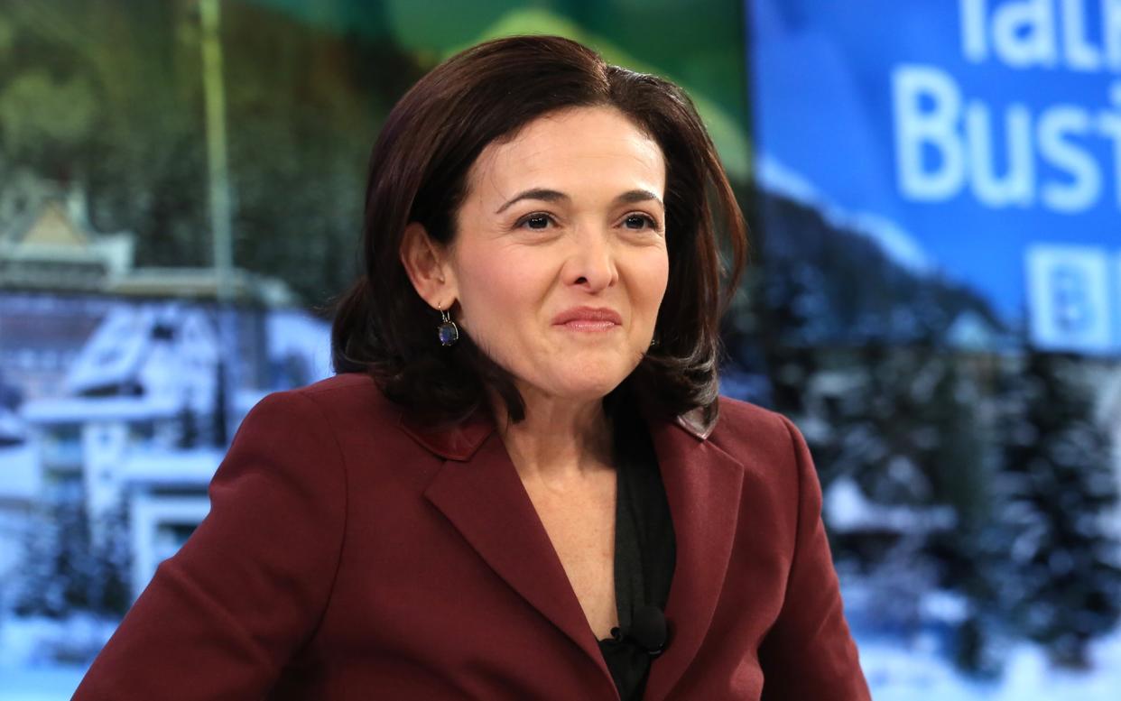 Sheryl Sandberg, who once said about self-doubt: 'I force myself to sit at the table, even when I’m not sure I belong there' - Bloomberg Finance LP