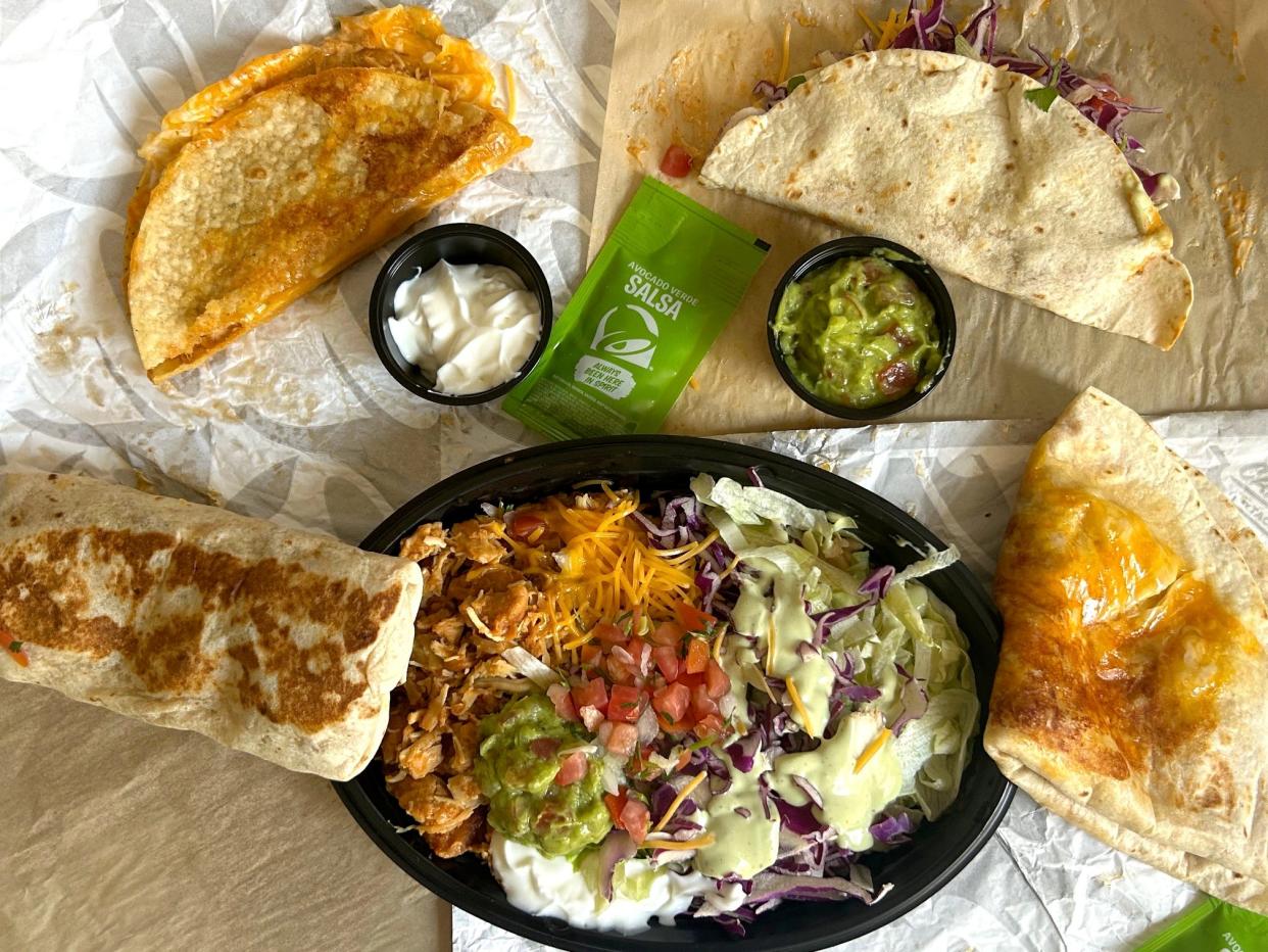 Taco Bell's Cantina chicken menu