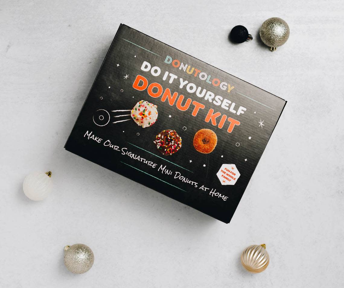DIY mini donut kits from Kansas City’s Donutology are just one of many holiday gifts available from local businesses. You can find the kits in Made in Kansas City, a marketplace for locally made goods.