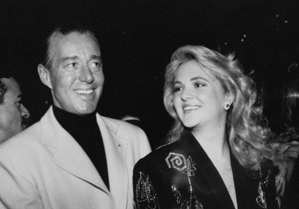 Halston and Cornelia Guest attending the benefit premiere of "The Color of Money" at the Ziegfeld Theater.