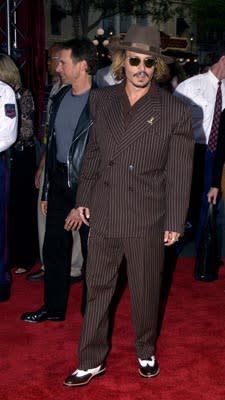 Johnny Depp at the LA premiere of Walt Disney's Pirates Of The Caribbean: The Curse of the Black Pearl