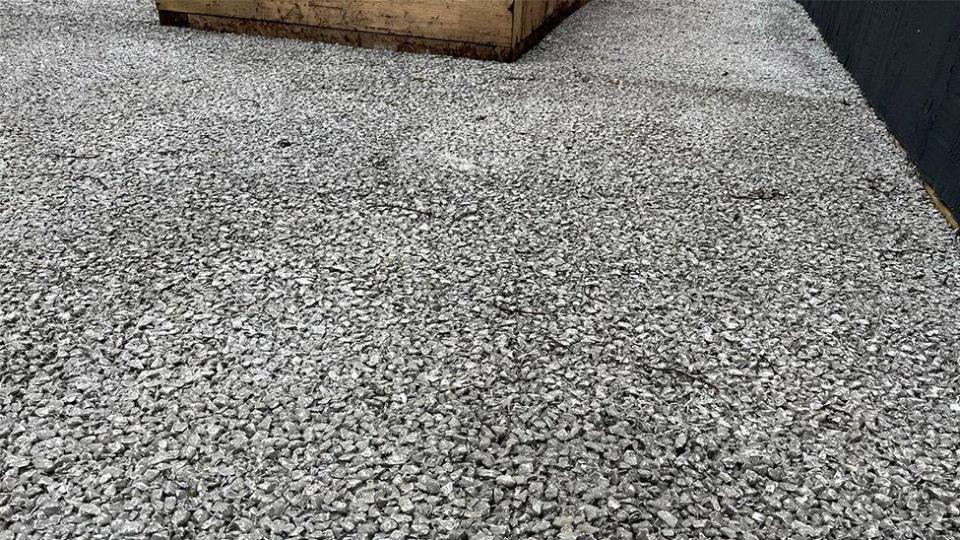 Concrete made from shells