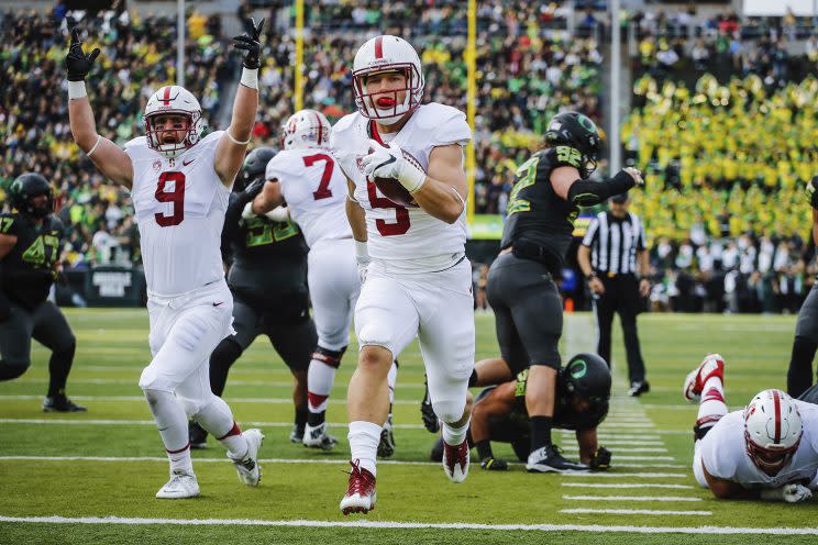 How will Christian McCaffrey finish off his career at Stanford? (Getty)