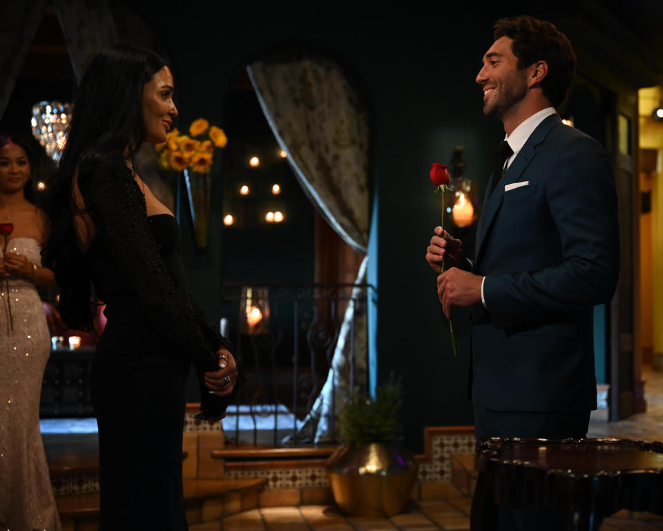 Lauren and Joey Graziadei on The Bachelor Season 28 (Disney/John Fleenor)