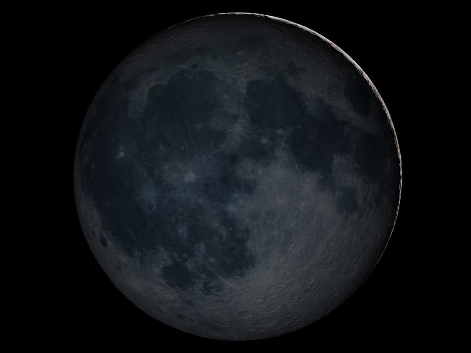 moon from earth