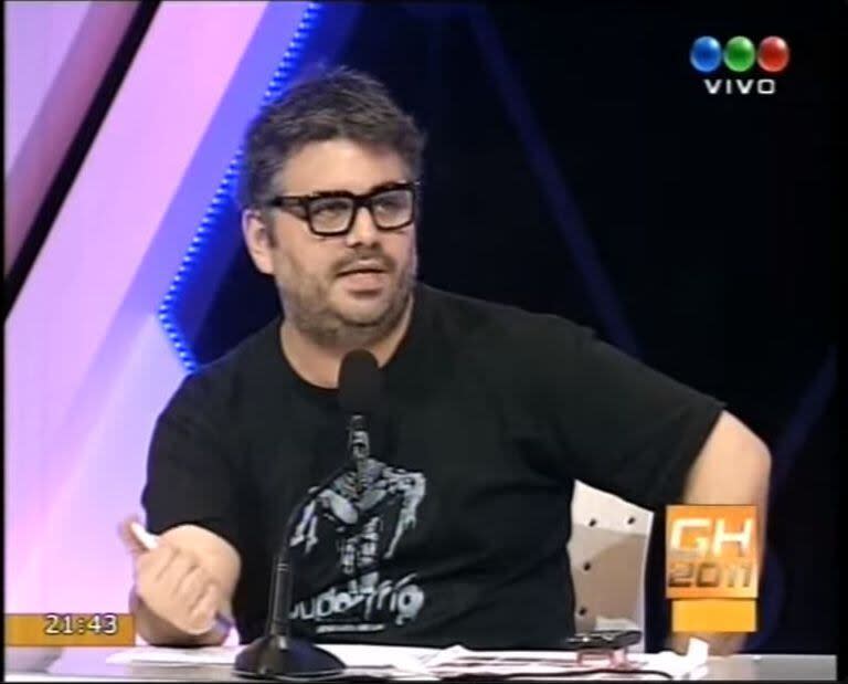 Sebastián de Caro fue uno de los panelistas más queridos en Gran Hermano. Captura (Telefe 2012)