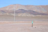 A view of Pedernales Salt Flat in the Atacama Desert