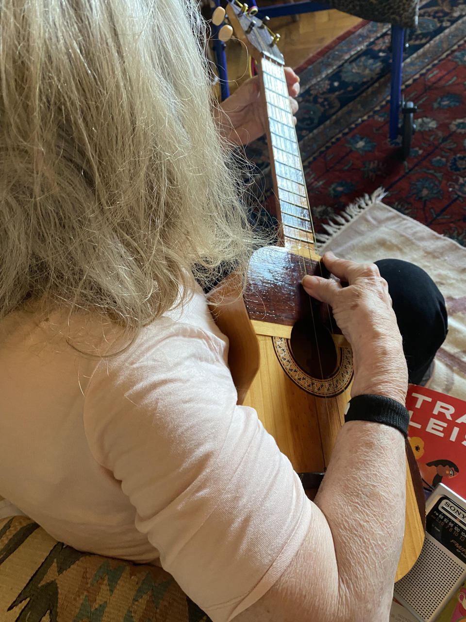 Yael Federbush's mother plays the cuatro, a four-stringed guitar.  (Courteous Yael Federbush)