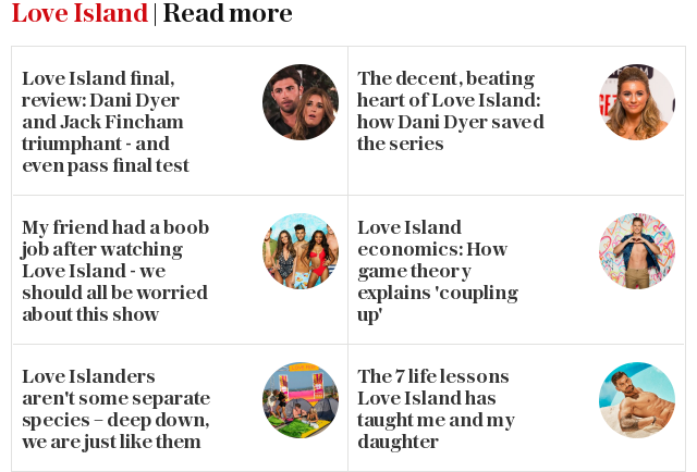 Love Island | Read more