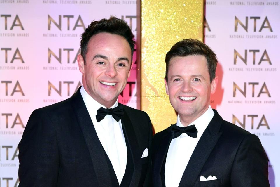 McPartlin and Donnelly’s show Saturday Night Takeaway has scooped multiple National Television Awards and Baftas (PA Archive)