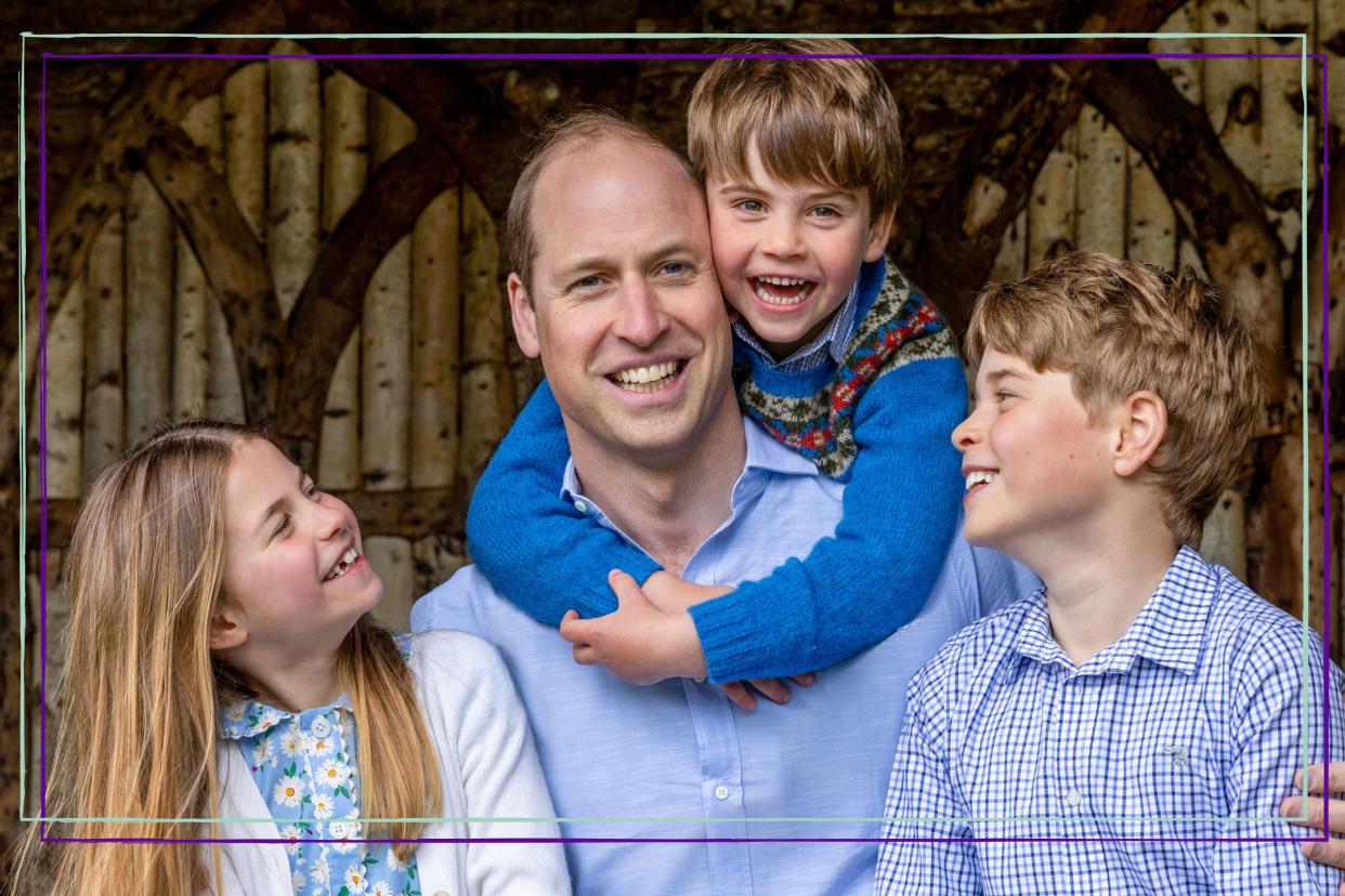 Prince William, Prince George, Princess Charlotte and Prince Louis Father's Day portrait. 