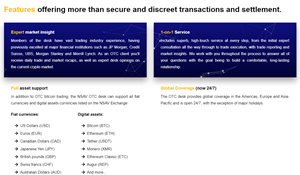 $NSAV - OTC CRYPTO TRADING DESK - FEATURES