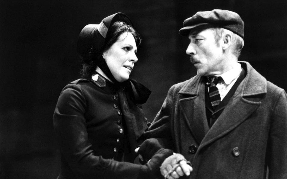 With Penelope Wilton in Major Barbara at the National in 1982 - Donald Cooper/Alamy