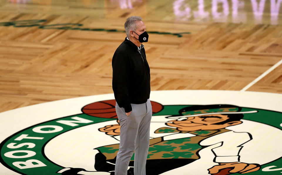 Danny Ainge presided over the Boston Celtics from 2003-21, building the 2008 NBA championship team. (John Tlumacki/The Boston Globe via Getty Images)