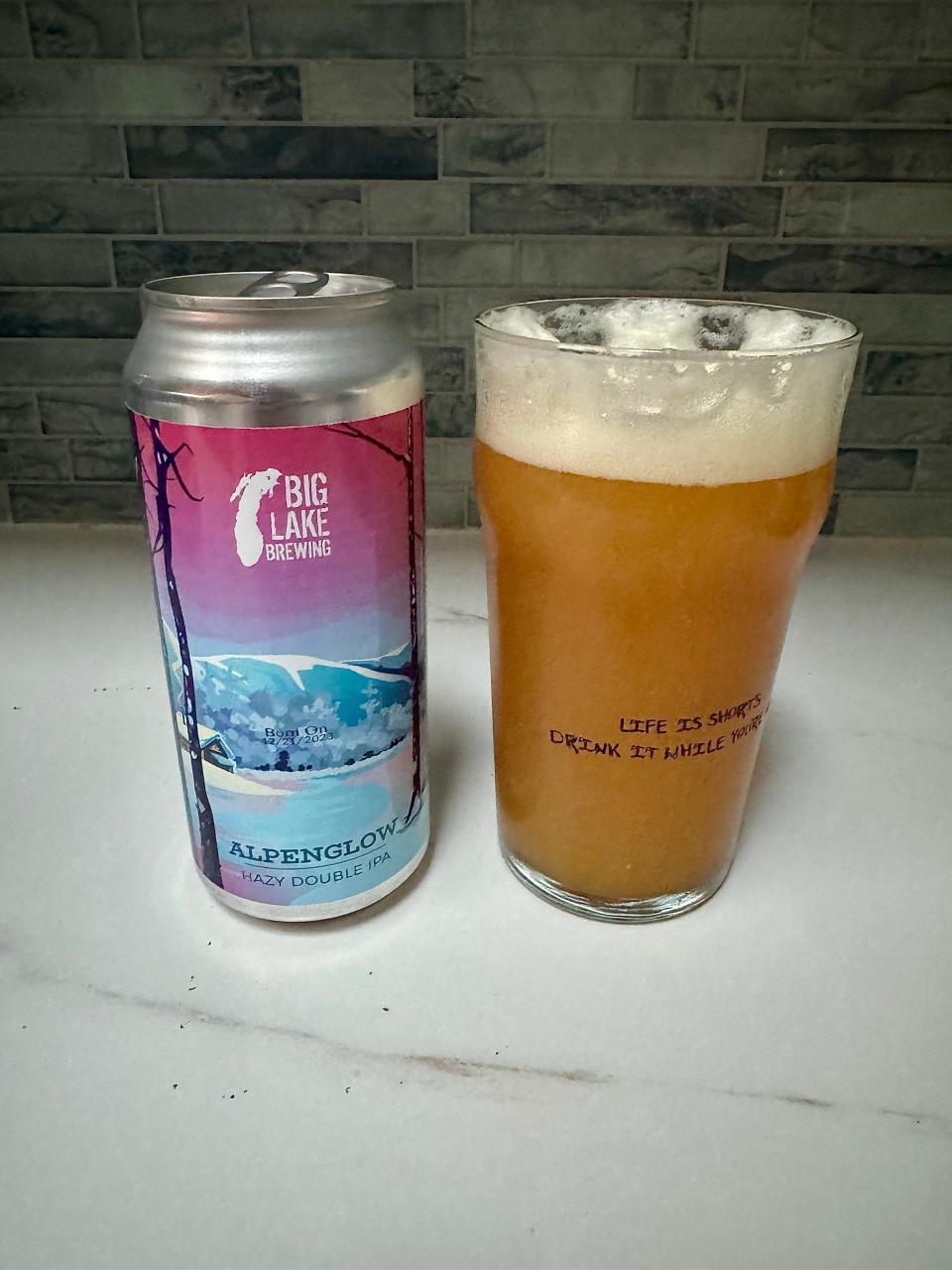 Alpenglow Double New England IPA from Big Lake Brewing Co., based in Holland.