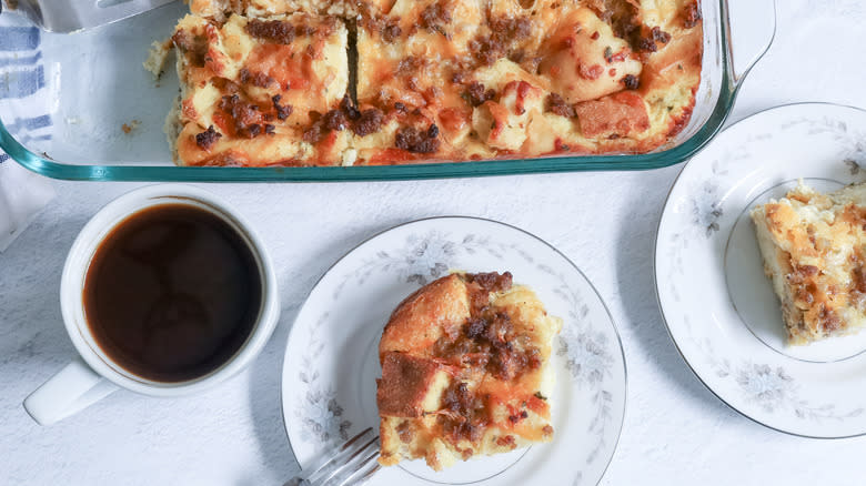 brunch-perfect sausage strata 