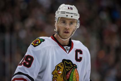 Jonathan Toews' two-way prowess is a driving force behind the Blackhawks' success. (USA Today)