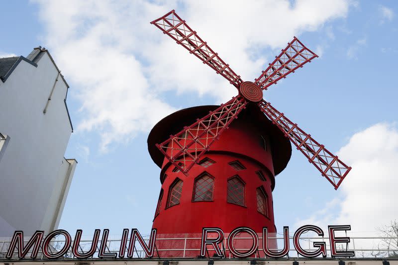 The Moulin Rouge cabaret is pictured, after the CEO Jean-Jacques Clerico CEO informed that the Cabaret will be closed as from today due to the outbreak of coronavirus disease (COVID-19) in Paris