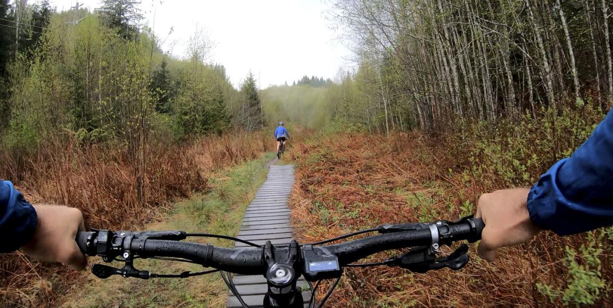 ebike in the rain